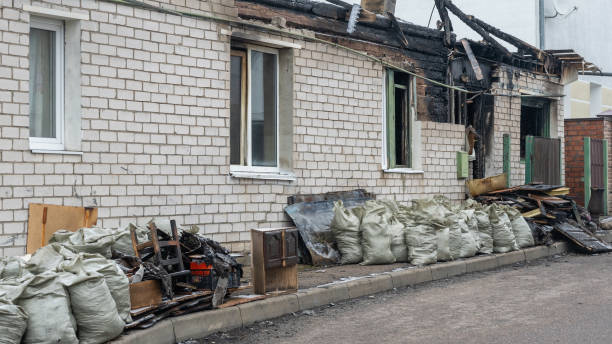Professional Fire Damage Repair technician working in Leesburg, FL